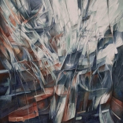 Mg 87 / Aquarell/Gouache, 45x45 cm