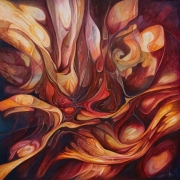 Mg 99 / Aquarell/Gouache, 49x49 cm